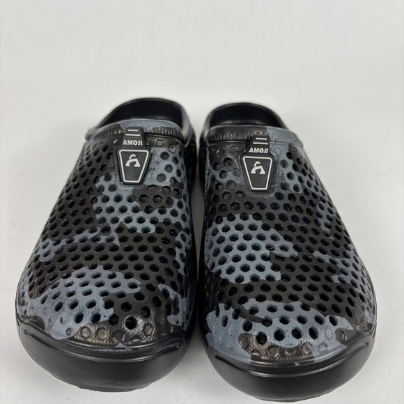 Amoji Camo Clogs Black/Gray Sizes 240.mm Woman 7 - Men 6 - Picture 2 of 8